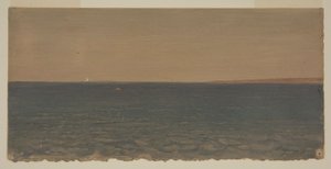 Dessin, paysage marin avec iceberg, 1859