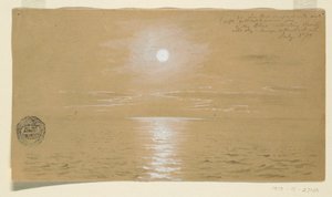 Dessin, paysages marins, Terre-Neuve, 6 juillet 1859, 1859