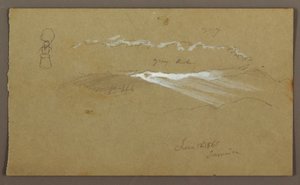 Dessin, ciel, figure, 12 juin 1865 - Frederic Edwin Church
