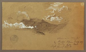 Dessin, ciel, mai 1865 - Frederic Edwin Church