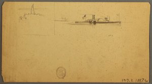 Dessin, Étude du ciel sur la crête, juin 1882 - Frederic Edwin Church