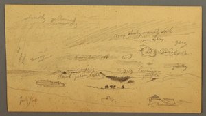 Dessin, Étude du ciel sur la crête et l