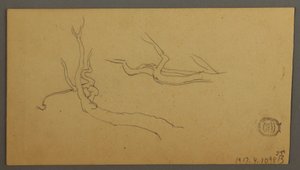 Dessin, Étude du ciel sur la crête et l
