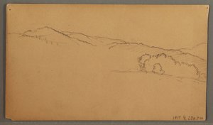 Dessin, étude du ciel, peut-être 1873 - Frederic Edwin Church