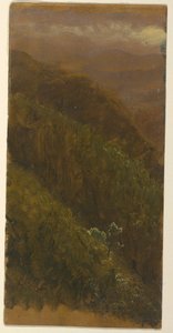 Dessin, colline escarpée, juillet 1865 - Frederic Edwin Church