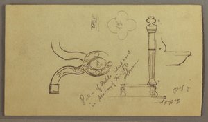 Dessin, études de pièces de table, peut-être 1868-69 - Frederic Edwin Church