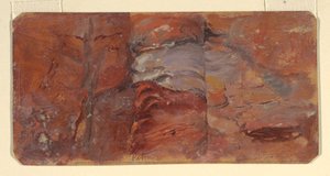 Dessin, étude de rochers, Petra, février 1868 - Frederic Edwin Church