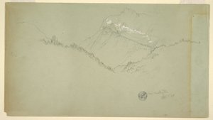Dessin, sommet du Watzmann, près de Berchtesgaden, 9 juillet 1868 - Frederic Edwin Church