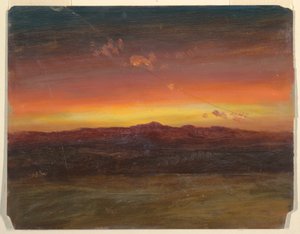 Dessin, coucher de soleil, 1860-70 - Frederic Edwin Church