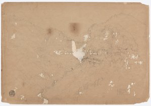 Dessin, chutes de Tequendama près de Bogota, Colombie, 1853 - Frederic Edwin Church