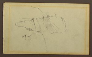 Dessin, Les chutes américaines, rivière Niagara, peut-être 1858 - Frederic Edwin Church