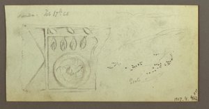 Dessin, arbres, festonné, février peut-être 1868 - Frederic Edwin Church