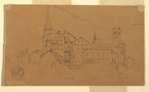 Dessin, Valais, Suisse, août 1868