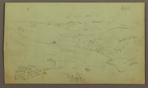 Dessin, Vallée, avril peut-être 1868
