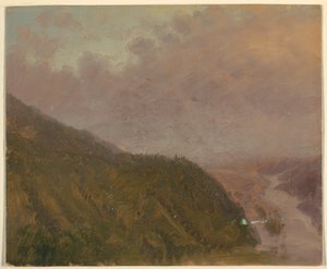 Dessin, Vallée depuis le sommet d