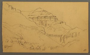 Dessin, Valleyside, février 1869 
