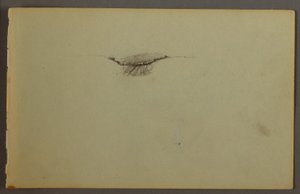 Dessin, trempette boisée au coucher du soleil, peut-être 1844 - Frederic Edwin Church
