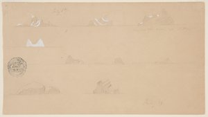 Icebergs flottants - Frederic Edwin Church