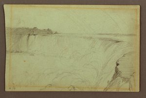 Chutes Horseshoe avec un double arc-en-ciel, rivière Niagara, Canada - Frederic Edwin Church