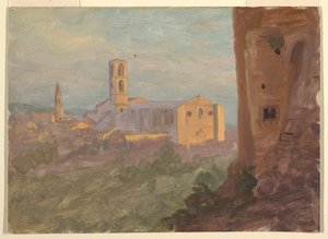 Ville italienne ou suisse - Frederic Edwin Church