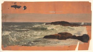 Côte du Maine, vagues - Frederic Edwin Church