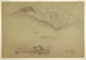 Monts Goell et Brett près de Berchtesgaden, Bavière - Frederic Edwin Church