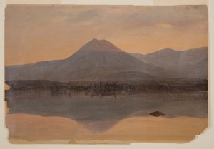 Mont Katahdin depuis le lac Katahdin - Frederic Edwin Church