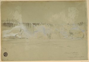 Chutes du Niagara sous la neige, depuis le nord-ouest - Frederic Edwin Church
