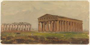 Paestum, temple de Neptune - Frederic Edwin Church