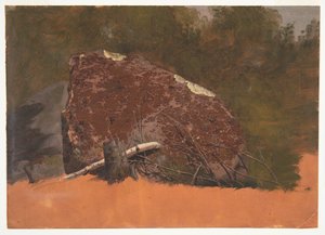 Possiblement Mont Désert, île, rocher - Frederic Edwin Church