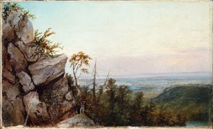 Roches et paysage - Frederic Edwin Church
