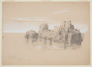 Rochers sur la côte, île Grand Manan, Canada - Frederic Edwin Church