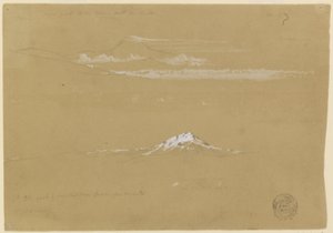 Sincholagua, matin, depuis le temple du soleil, Quito - Frederic Edwin Church
