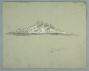 Sommet enneigé du mont Chimborazo, Équateur - Frederic Edwin Church