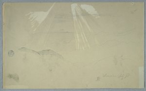 Rayons de soleil venant d