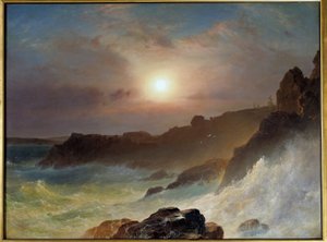 Lever de soleil sur la côte du Maine aux États-Unis en 1863