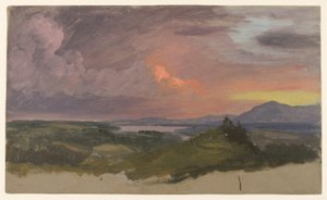 Coucher de soleil dans la vallée de l