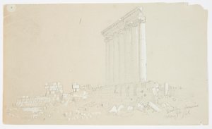 Temple de Jupiter au lever du soleil, Baalbek - Frederic Edwin Church