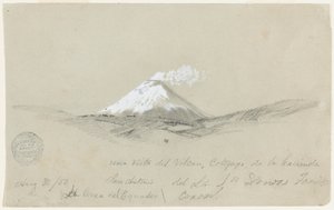 Vue de Cotopaxi depuis la Hacienda San Antonio, Équateur - Frederic Edwin Church