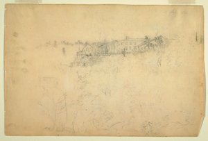 Vue de la maison de montagne Catskill - Frederic Edwin Church