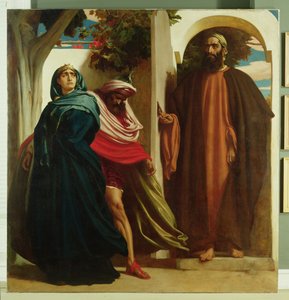 Jézabel et Achab Rencontrés par Élie, c.1862-3 - Frederic Leighton
