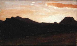 Paysage avec collines