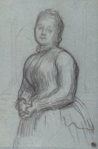 Étude pour le Portrait de Hannah, Comtesse de Rosebery, c.1880 - Frederic Leighton