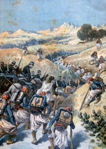 Bataille avec les brigands, Algérie, 1892