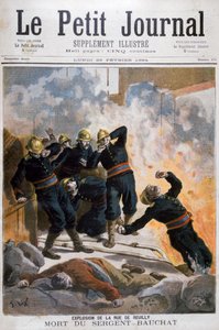 Mort du sergent Bauchat, rue de Reuilly, Paris, 1894