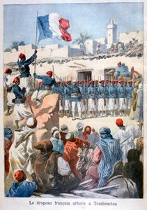 Le lever du drapeau français à Tombouctou, 1894 - Frederic Lix