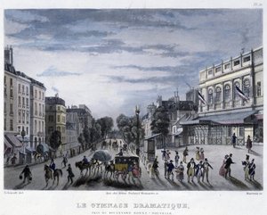 Le Gymnasium dramatique - dans "Paris en 1832" par Martens - Frederic Martens