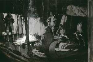 Premier et meilleur camp du voyage, 1895 - Frederic Remington