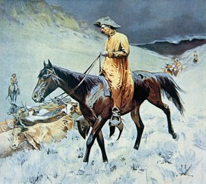 Sur la piste - Frederic Remington
