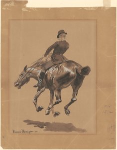 Sur le sentier équestre, Central Park, New York - Frederic Remington